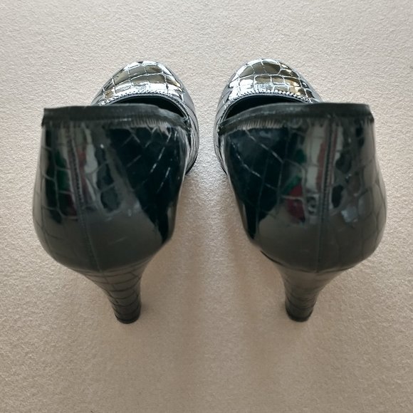 Sam & Libby size 7.5 black heels, approx 3.5" heel height - Picture 6 of 11